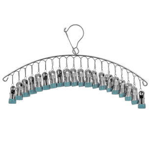 多功能不锈钢晒袜子神器多夹子晾衣架家用挂衣袜子架阳台内衣裤夹