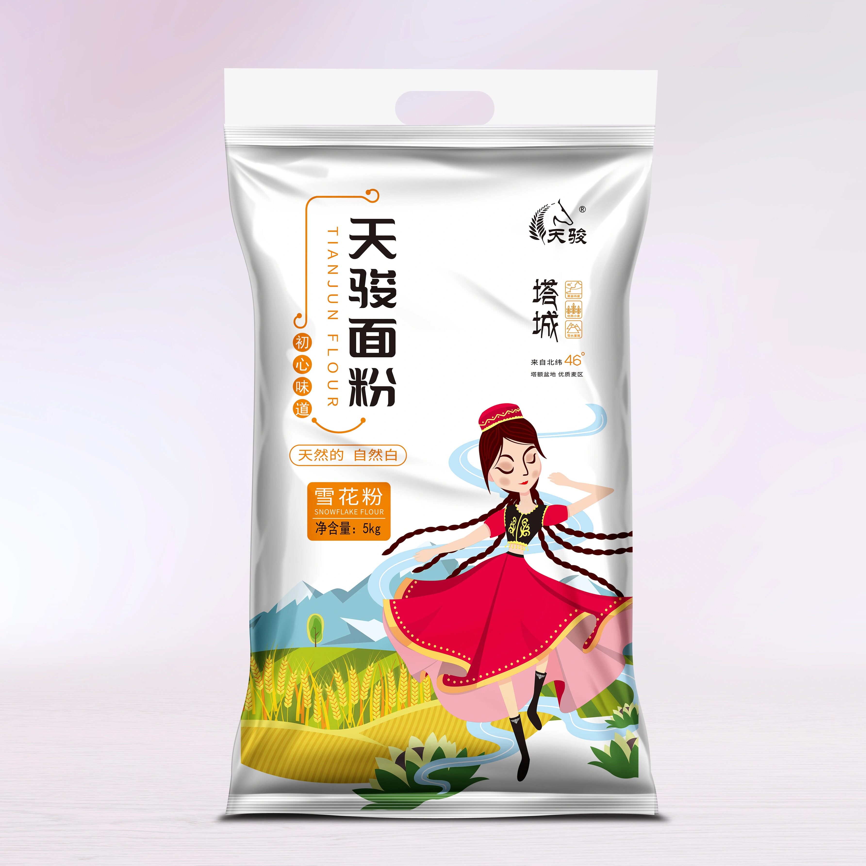 天骏面粉新疆雪花粉10斤图片