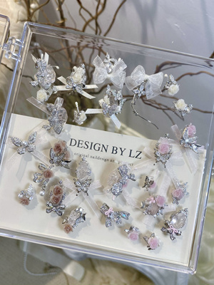 正品LZ高定美甲饰品仲夏南法繁花