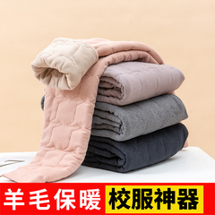 儿童保暖裤女童男童校服神器内搭冬季小学生加绒加厚高初中生棉裤