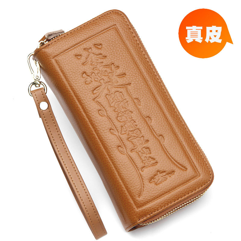 真皮手拿小包包女聚财钱包男招财长款大容量双层拉链可放手机钥匙,箱包皮具/热销女包/男包,手拿包,淘宝优惠券,粉丝福利购,淘宝优惠卷