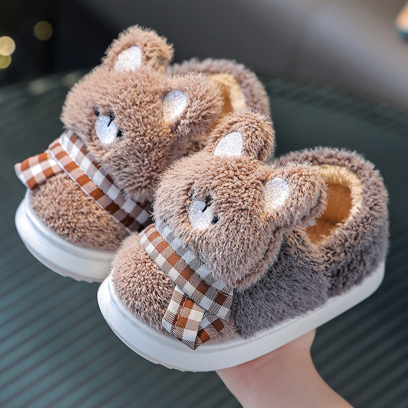 儿童棉鞋秋冬季卡通可爱男女童室内防滑小孩宝宝保暖居家包跟棉鞋,童鞋/婴儿鞋/亲子鞋,棉鞋,淘宝优惠券,粉丝福利购,淘宝优惠卷