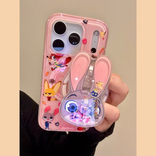 MoreRex 疯狂动物城尼克朱迪磁吸支架适用苹果17手机壳iphone16promax新款15二合一14防摔保护套13/17pro女款