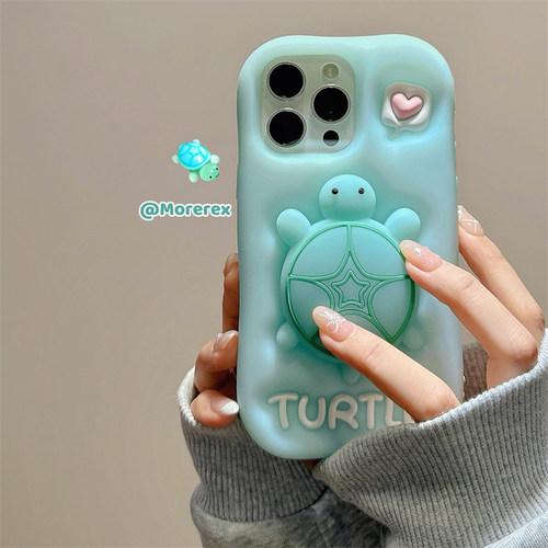 网红超火可爱夜光绿色乌龟适用苹果16ProMax手机壳小众卡通iphone13原创新款12女防摔14pro硅胶15软壳男17pro