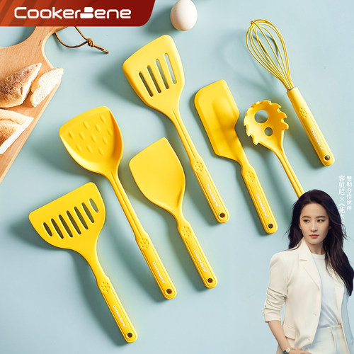 cookerbene不粘锅专用硅胶长小柄