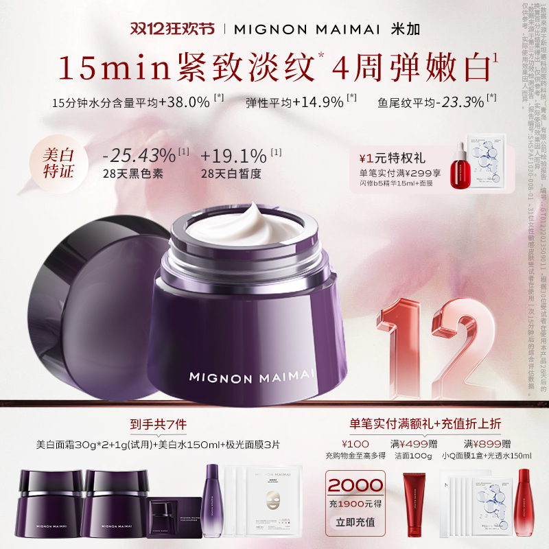 紧致抗皱+美白祛斑高效协同