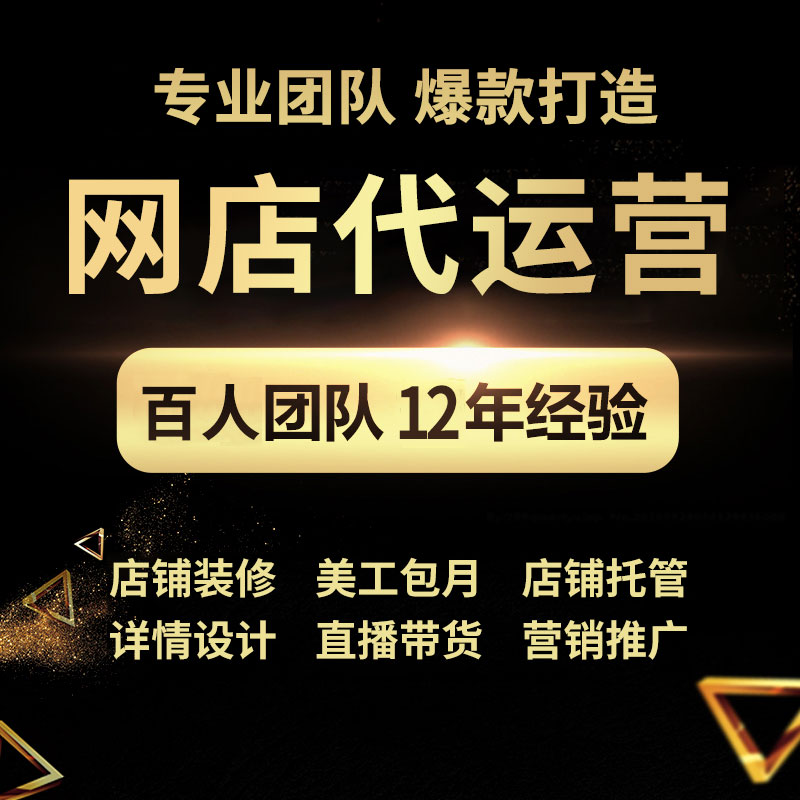 网店代运营淘宝天猫抖店托管亚马逊虾皮temu跨境电商tk代运营服务图片