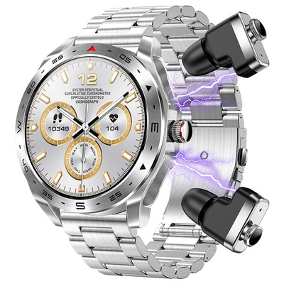 GT9耳机手表二合一蓝牙圆盘GT8智能血压血氧心率健康监测GT4pro