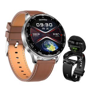 TWS双蓝牙耳机MP3二合一双耳监测智能手环拨号电话成人智能手表