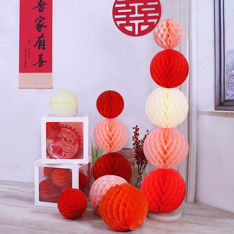 彩色蜂窝球灯笼婚房布置立柱灯笼套装卧室客厅装饰摆件蜂巢纸灯笼,节庆用品/礼品,灯笼,淘宝优惠券,粉丝福利购,淘宝优惠卷