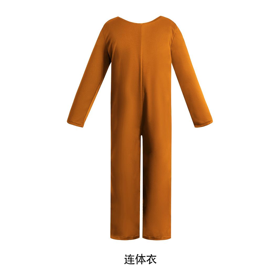 2024新款万圣节美食罩衣曲奇饼干cos扮演服儿童学校舞台演出服装