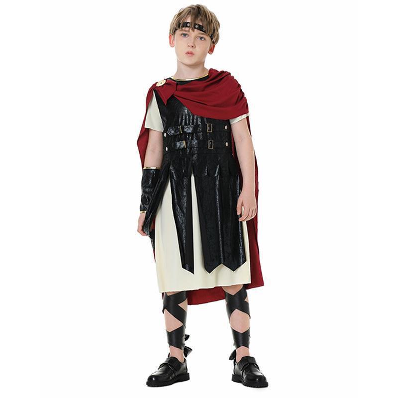 新款儿童角色扮演古罗马勇士斯巴达战士cosplay舞台表演服亲子装