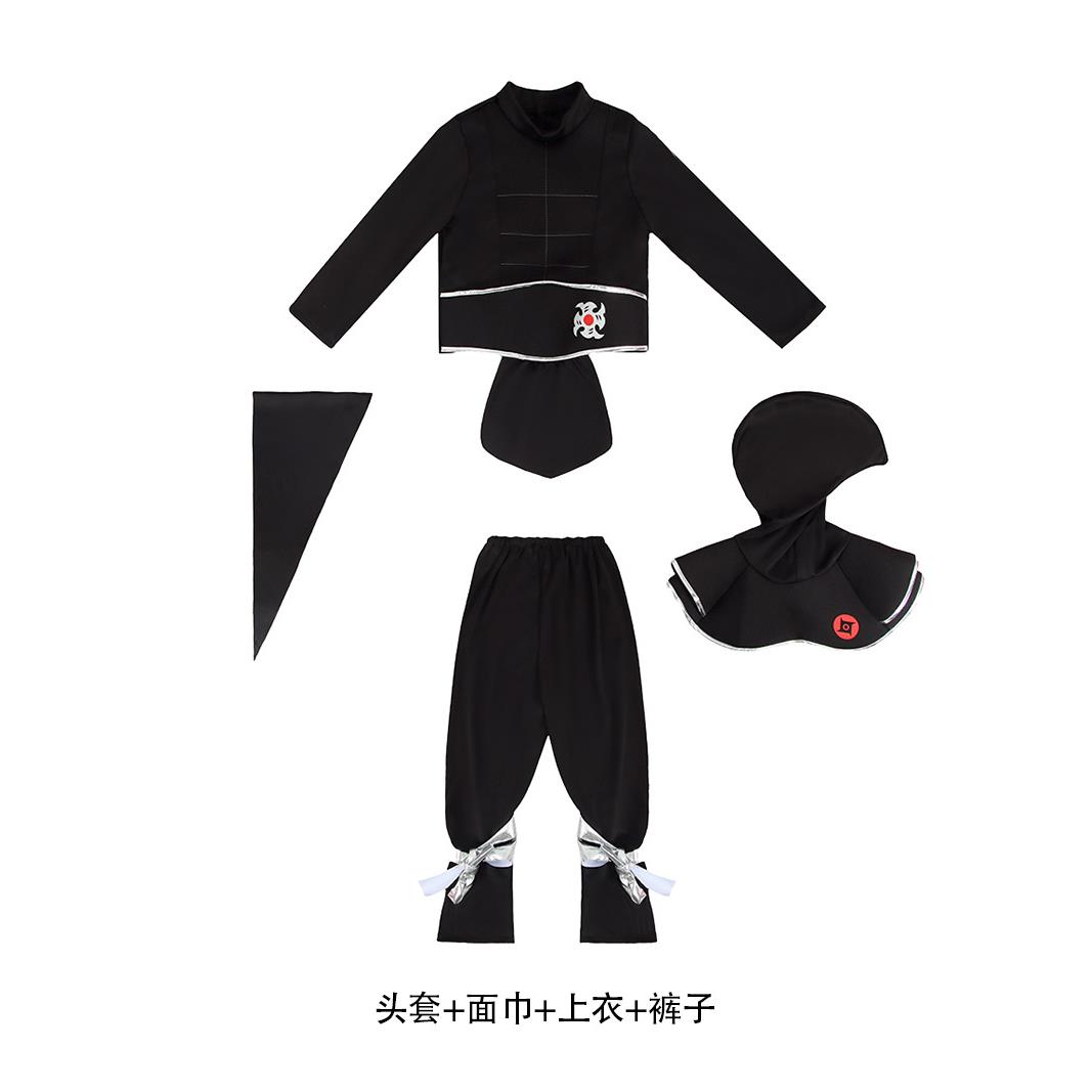 【新品】万圣节日本忍者服夜行衣儿童cos服装演出服六一表演服