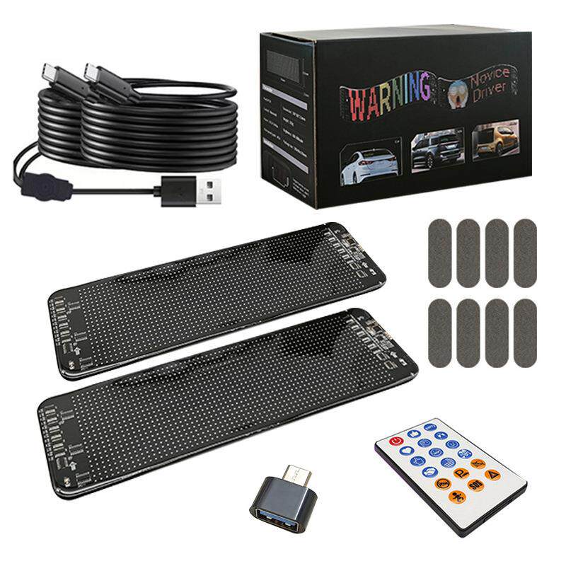 跨境LED柔性显示屏APP蓝牙车载广告屏防水软屏全彩高清车贴显示屏