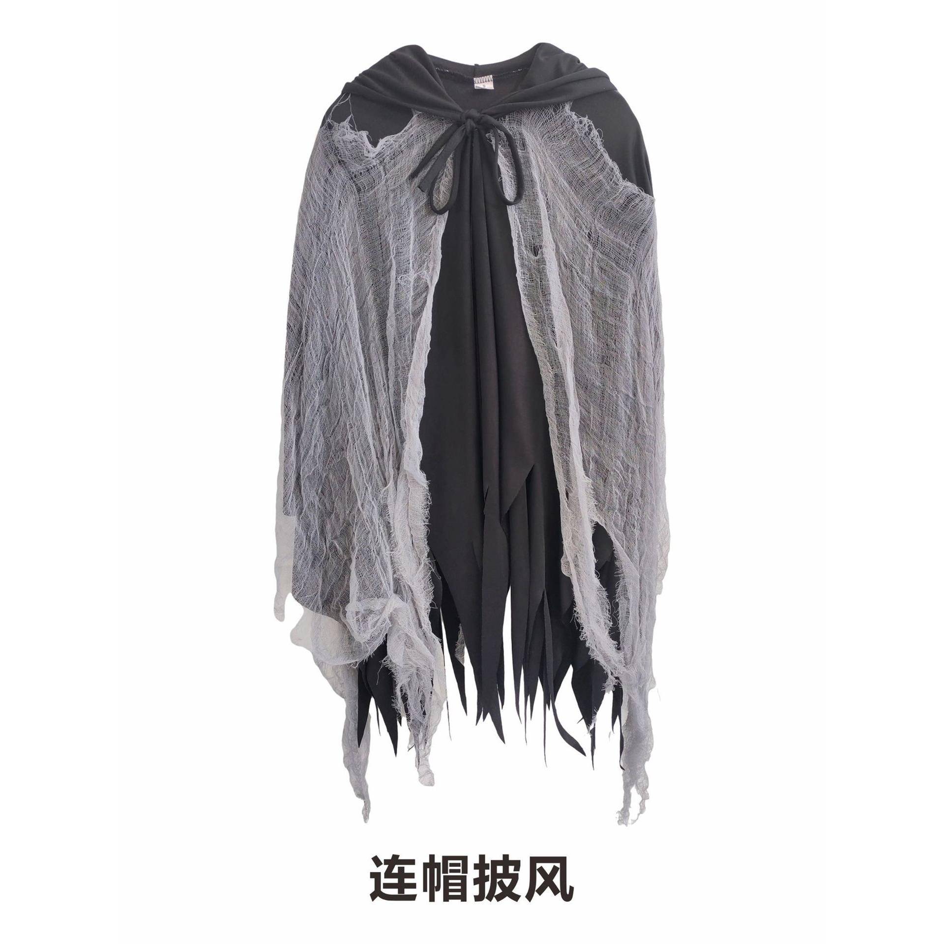 万圣节化妆舞会儿童恐怖迷雾幽灵灰cos恶魔舞台表演服儿童演出服