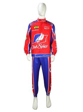 塔拉德加之夜Ricky Bobby cos服赛车服短袖蓝色衬衣万圣节赛车服