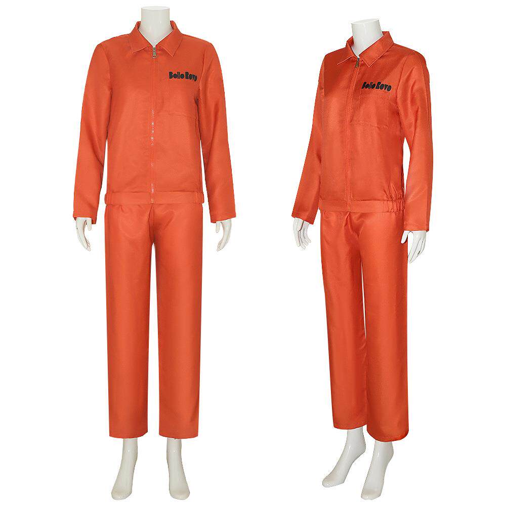 异世界自杀小队cos服橙色囚犯工装服装 哈利奎因囚服万圣节表演服