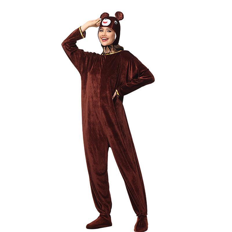 外贸新款女万圣节cos动物连体衣卡通拟人舞蹈服角色扮演服装女装