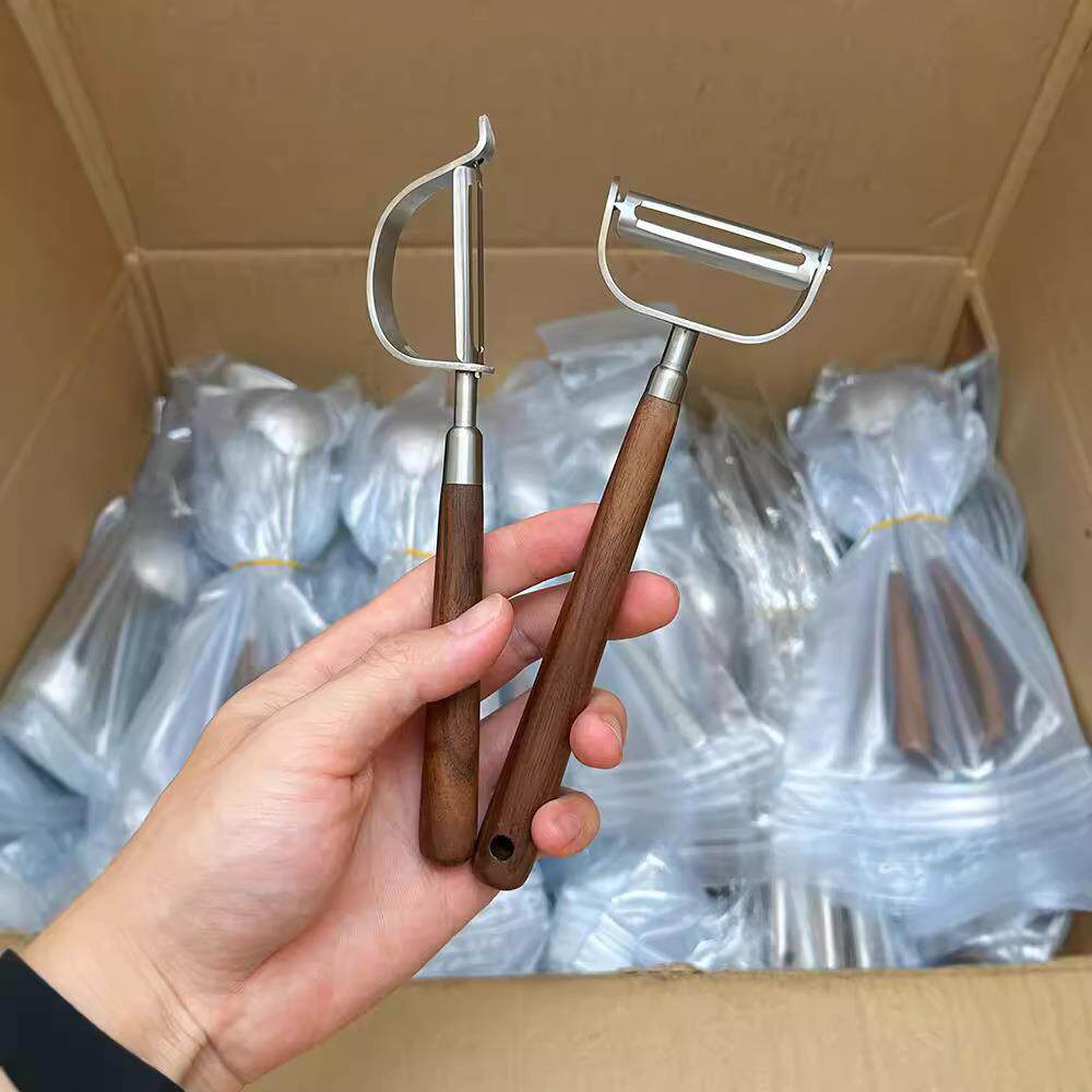 胡桃木削皮刀304不锈钢家用水果土豆削皮器厨房蔬菜去皮神器瓜刨