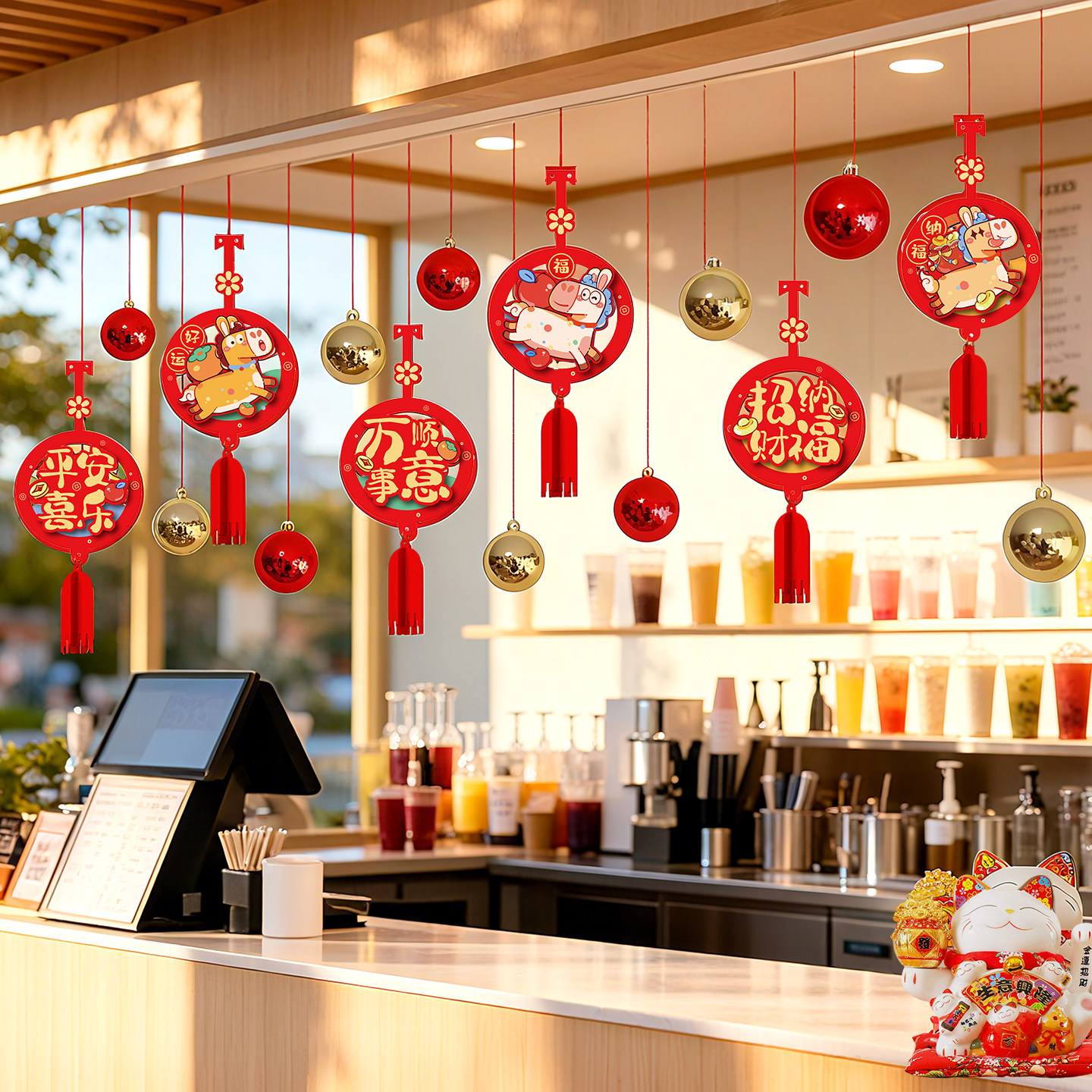 2026马年客厅装饰商场店铺吊顶挂饰新年主题活动氛围场景布置挂件,节庆用品/礼品,挂饰/生肖挂饰,淘宝优惠券,粉丝福利购,淘宝优惠卷