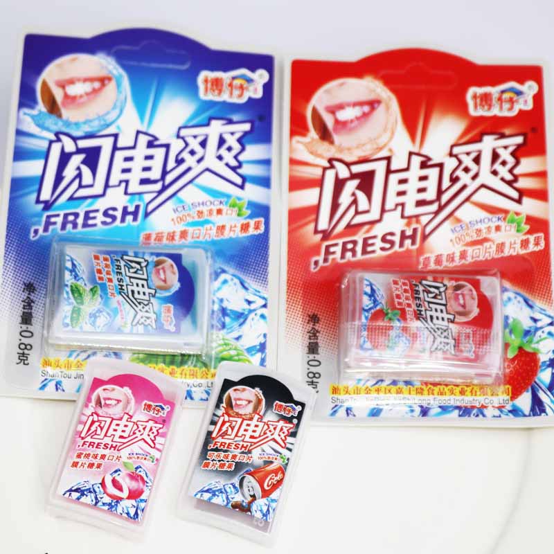 博仔闪电爽清凉爽口薄膜片