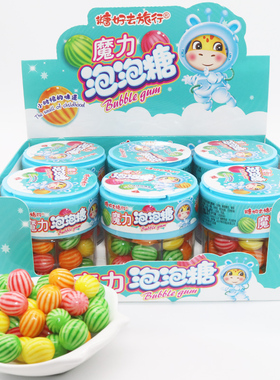 魔力泡泡糖水果味糖果创意儿童零食cc吸管糖水果味玩具糖食品批发