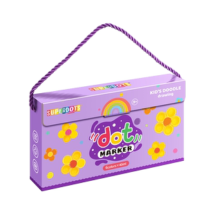 低幼儿童水彩笔套装宝宝点点笔幼儿园可涂鸦画笔2-3岁彩色美术绘画水溶彩笔早教画画工具套装