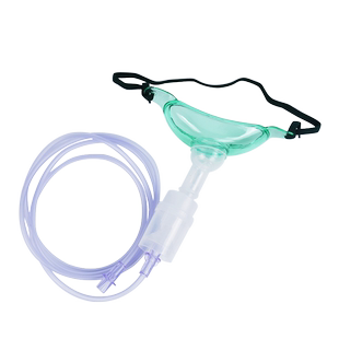 医用气切雾化面罩气管切开吸氧雾化器湿化器雾化杯呼吸氧气罩喉罩