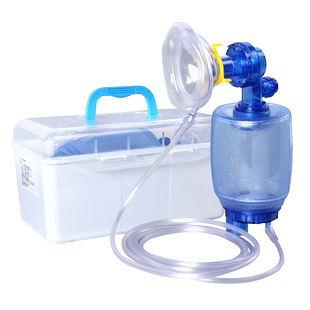 医用简易呼吸器人工呼吸器辅助心肺复苏器球急救呼吸球囊气囊活瓣