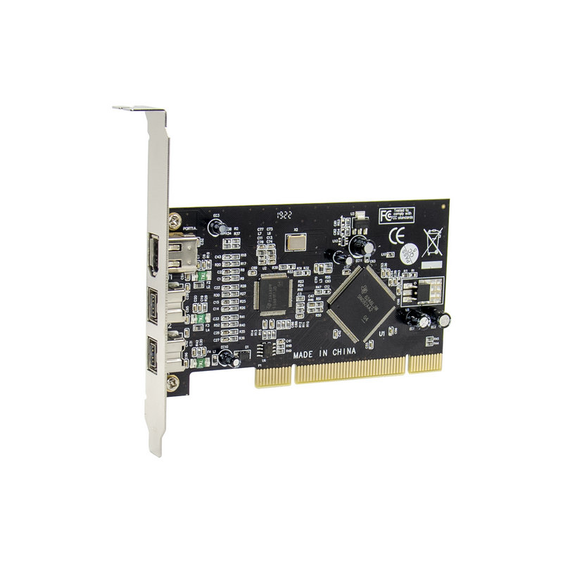 PCI 1394B卡 PCI转 1394采集卡 TI双芯片 DV高清视频采集卡可声卡