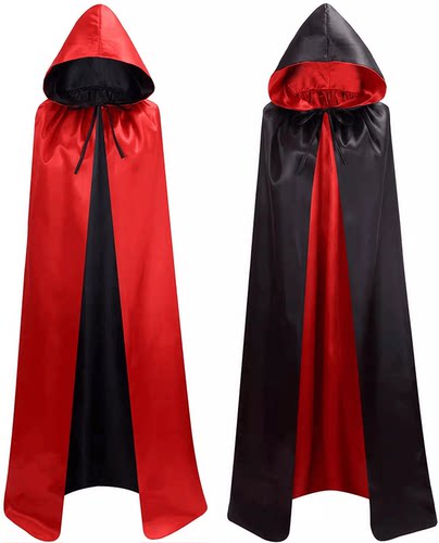 万圣节双面斗篷角色扮演服美币达