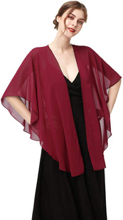 新款 雪纺衫 热卖 中短款 黑色宽松型披肩外出拍照摄影百搭开衫 春夏季