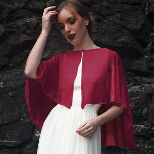 外出游玩防晒上衣斗篷宽松短款 新款 披肩夏季 女士雪纺短款 外套 热卖