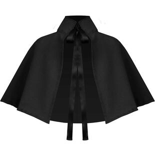 中世纪短披肩文艺复兴立领斗篷披肩服装哥特洛丽塔斗篷晚礼服披衫