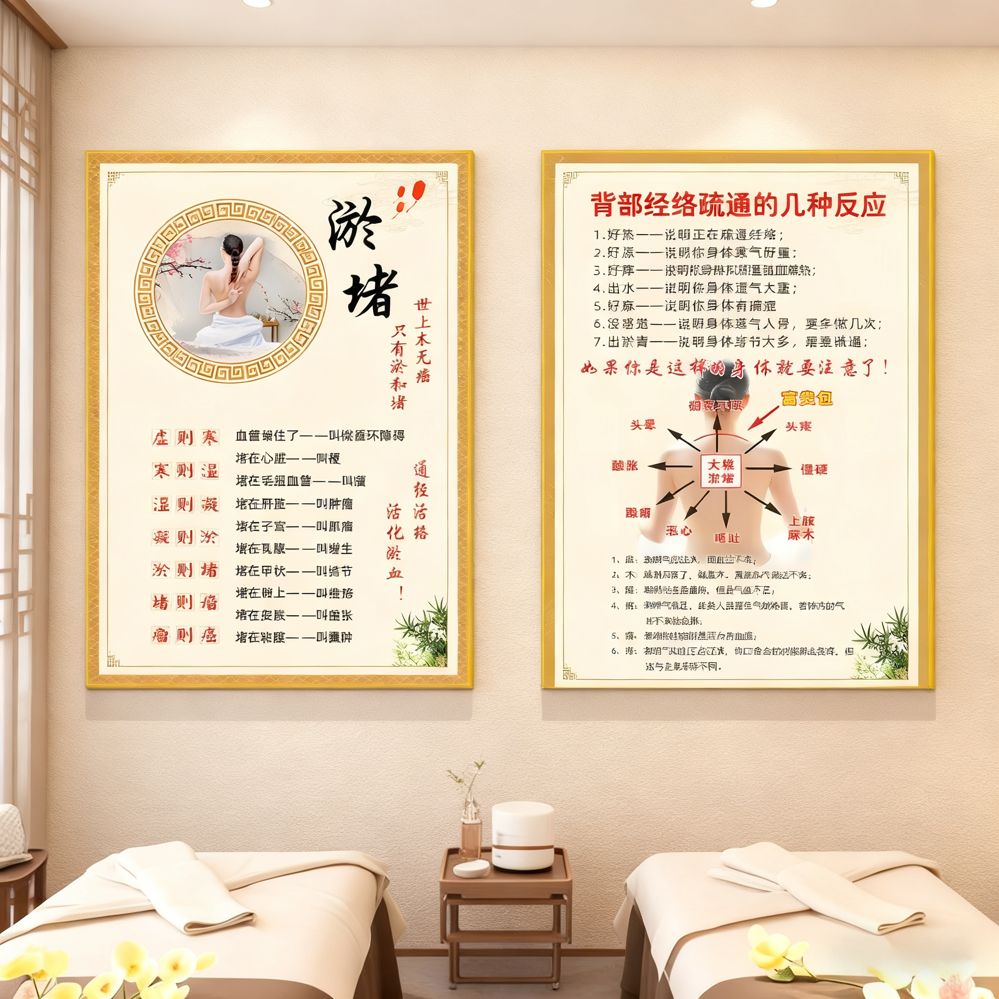 【爆款产销】中医养生馆装饰挂画