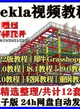 Tekla钢结构重钢轻钢深化设计入门到精通培训课程视频教程