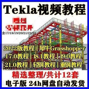 Tekla钢结构重钢轻钢深化设计入门到精通培训课程视频教程