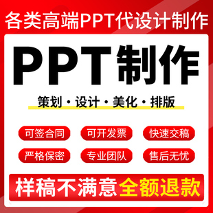 ppt制作代做定制美化修改企业宣传帮做汇报课件设计年终总结述职
