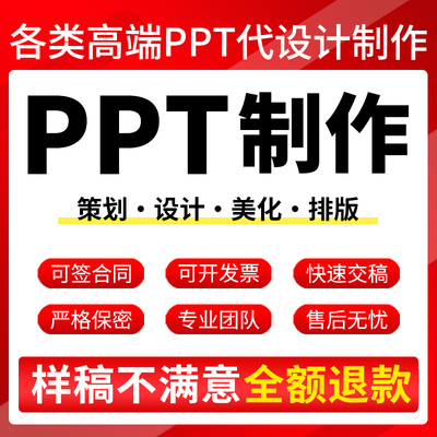 ppt制作代做定制美化宣传报课件