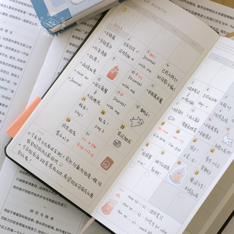 第8代weeks手帐本 2024新年限定自填日期周计划效率日程本 本字时