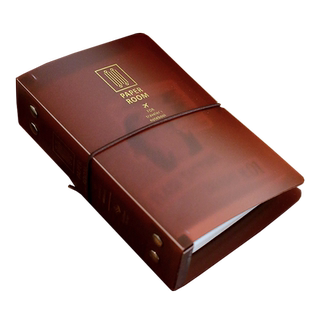 TN内芯本专用收纳夹 可装6本复古透明茶棕色烫金磨砂内页收集旅行本整理存储夹travelernotebook配件周边