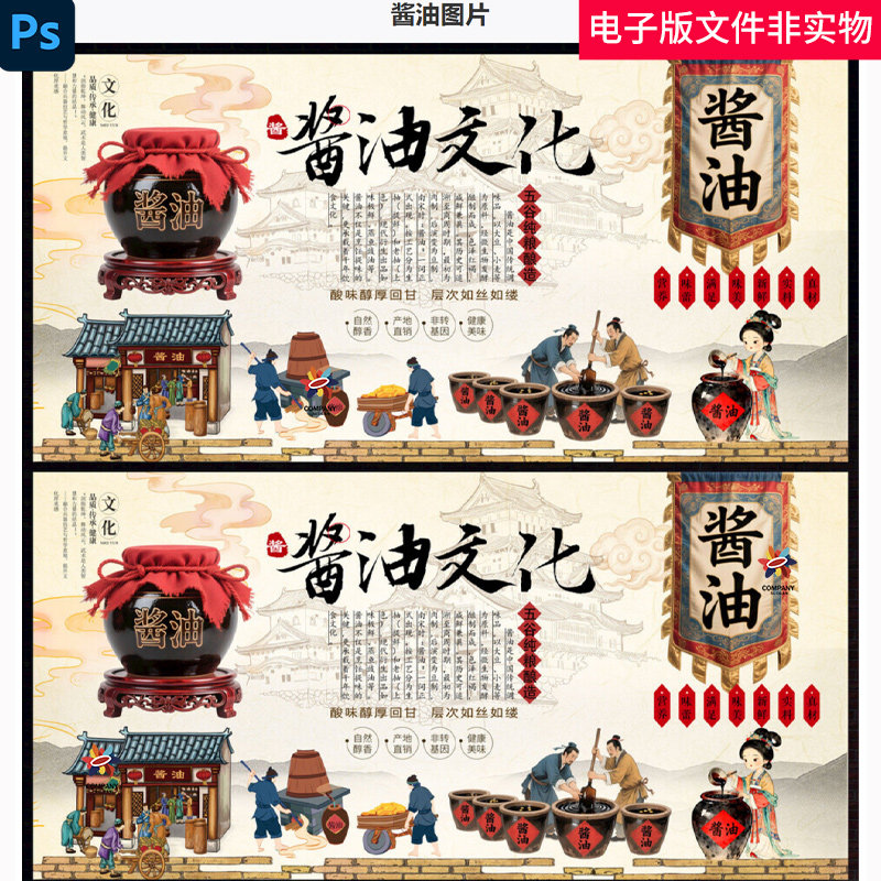 酱油文化酱油工艺流程古代酱油坊调味品酱油人物传统酿酱油素材图,商务/设计服务,设计素材/源文件,淘宝优惠券,粉丝福利购,淘宝优惠卷