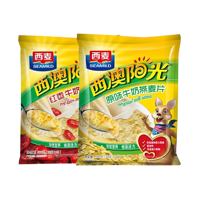 西麦西澳阳光原味牛奶燕麦片