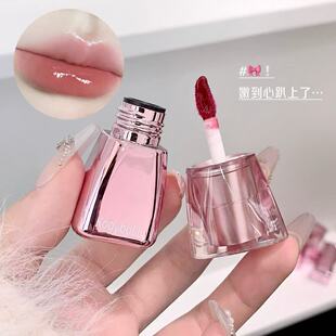 水光镜面口红润唇蜜滋润保湿夏日唇色系白桃裸色奶橘色显白唇釉