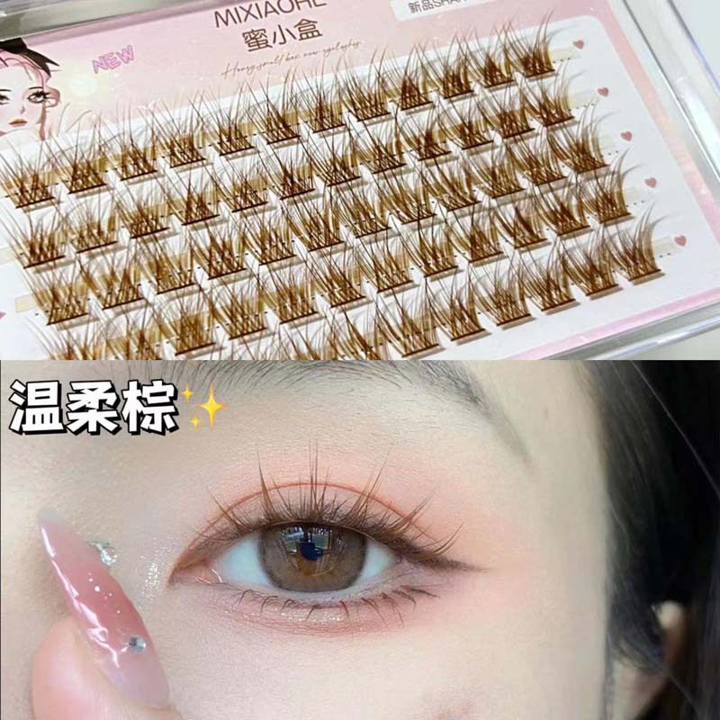 单簇小恶魔假睫毛自然仿真假睫毛