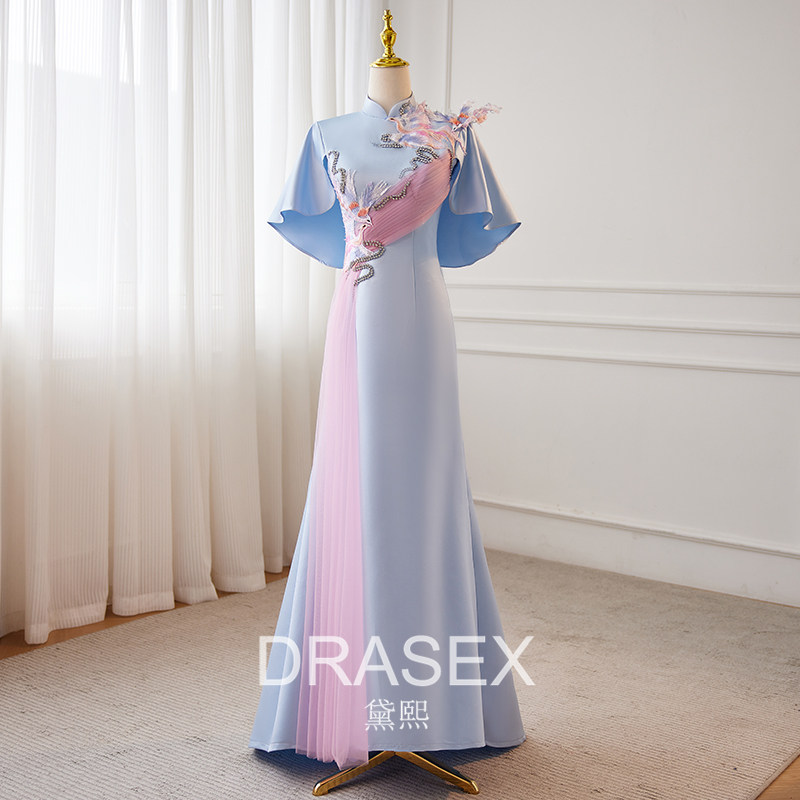 中国风走秀礼服女声乐艺考演出服