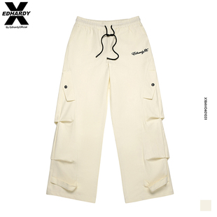 Hardy 男女同款 X侧边字母刺绣柔软舒适休闲裤 裤 工装