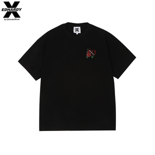 短袖 100%棉潮流印花烫钻男女同款 X原创新款 X1C2V0122169 Hardy