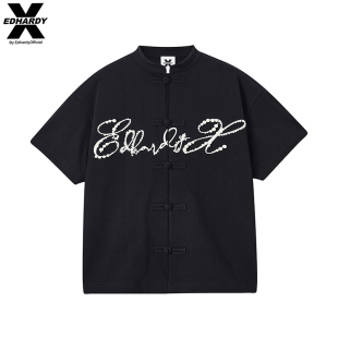 Hardy 短袖 X潮流新款 印花中式 T恤X1C2QL122160 100%棉男女同款