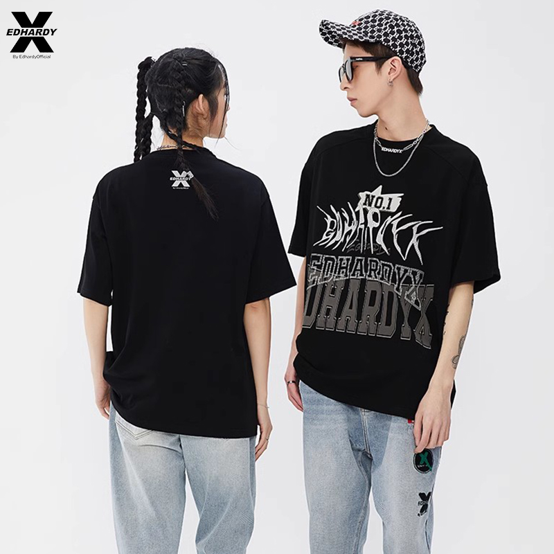 EdHardyX休闲男女同款T恤短袖